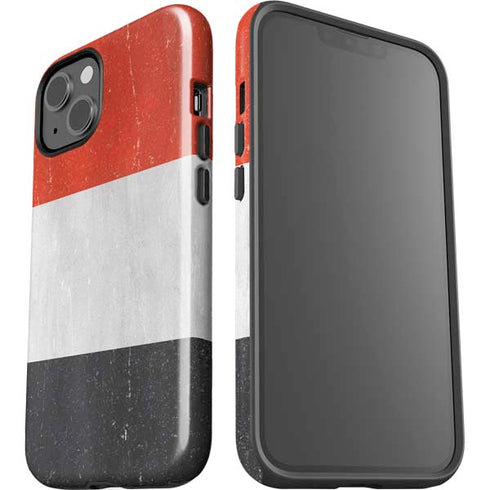 Yemen Flag Distressed iPhone 13 Impact Case